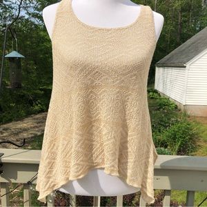 Sweet N Sinful Beige Knit Tank